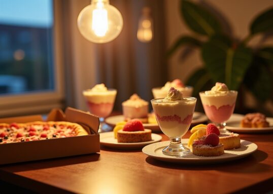 Délices légers et gourmands pour terminer une soirée pizza