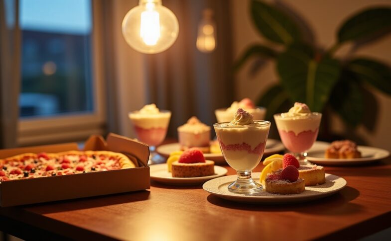 Délices légers et gourmands pour terminer une soirée pizza
