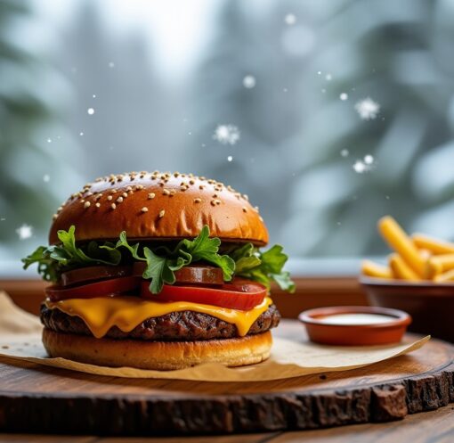 Dégustez un burger hivernal plein de réconfort