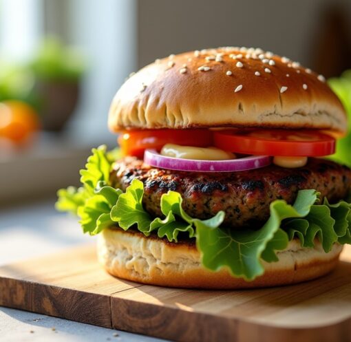 Délices Végétariens : Recettes Faciles et Savoureuses de Burgers Gourmands