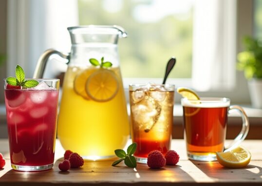 Délices rafraîchissants à préparer chez soi : limonades, smoothies, thés glacés et cafés pour un été gourmand