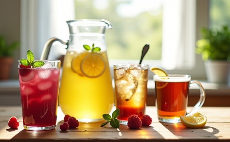 Délices rafraîchissants à préparer chez soi : limonades, smoothies, thés glacés et cafés pour un été gourmand
