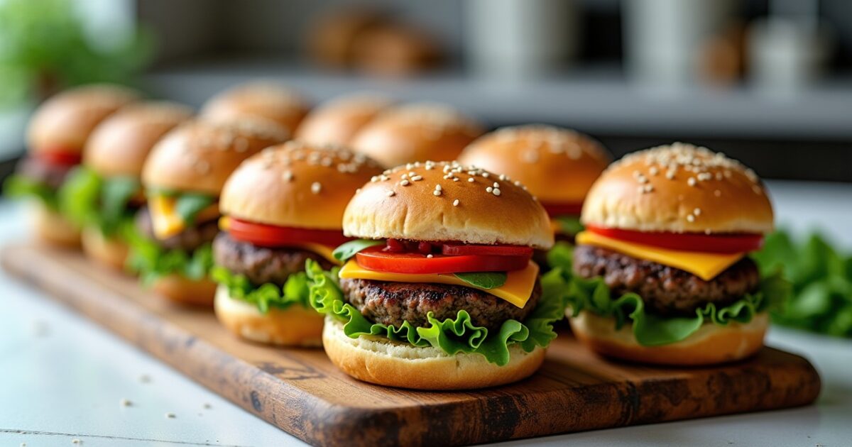 Mini burgers végétariens : recette simple et idées de garnitures savoureuses pour un apéritif sans viande