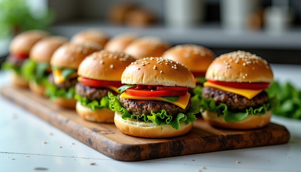 Mini burgers végétariens : recette simple et idées de garnitures savoureuses pour un apéritif sans viande