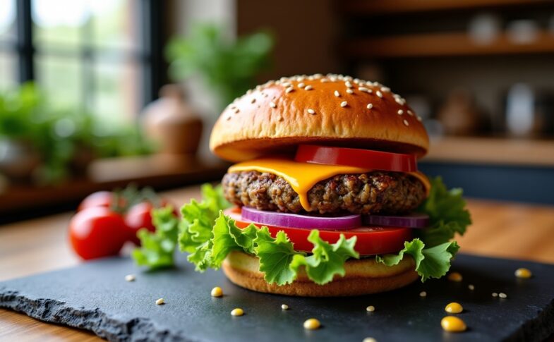 Délices Sans Viande : Recettes Créatives de Burgers aux Légumineuses, Champignons, Fromages et Options Véganes