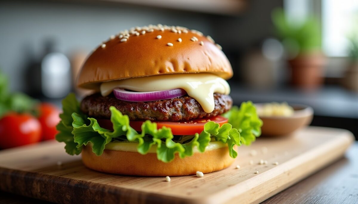 Burger à la mozzarella : recette savoureuse et conseils essentiels pour la réussir