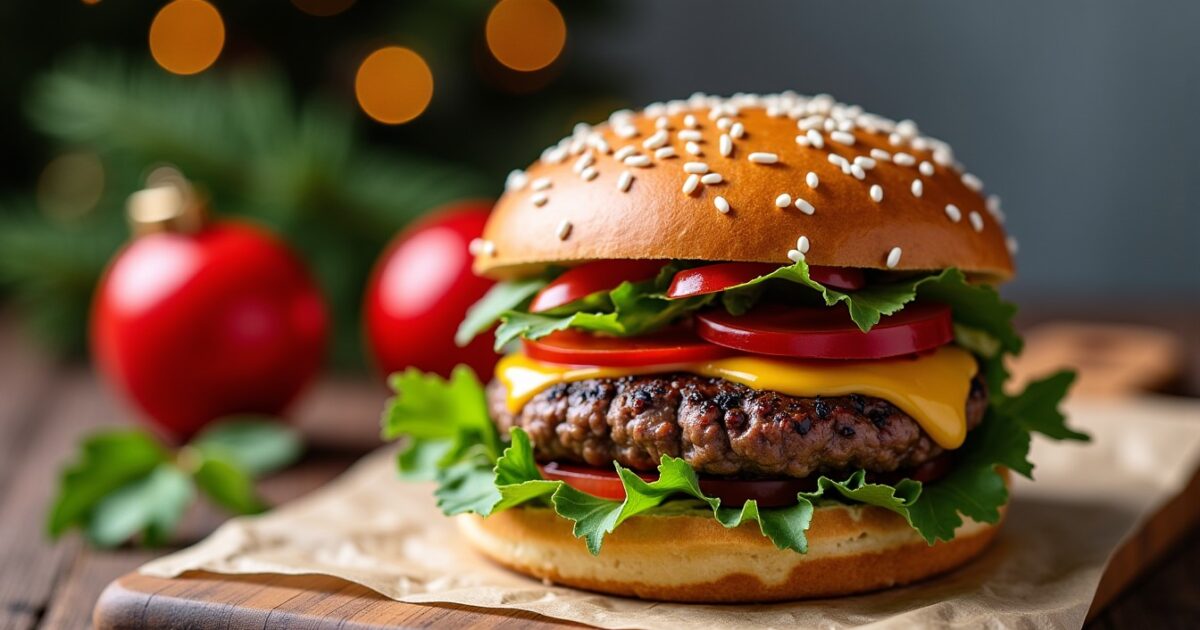 Recette et Conseils pour un Burger de Noël Délicieusement Gourmand