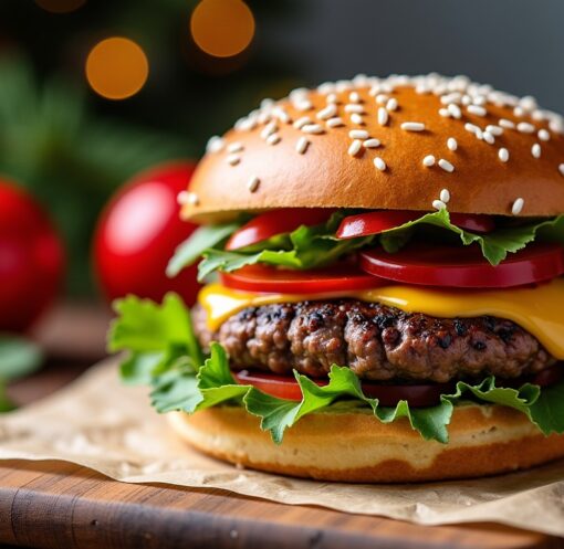 Recette et Conseils pour un Burger de Noël Délicieusement Gourmand