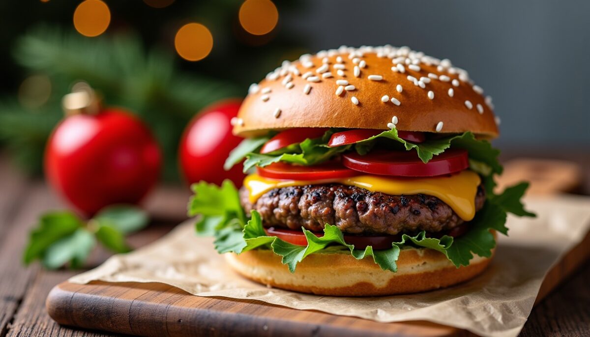 Recette et Conseils pour un Burger de Noël Délicieusement Gourmand