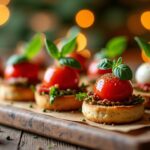 Inspiration pour garnitures festives de mini burgers pour un apéro de Noël réussi