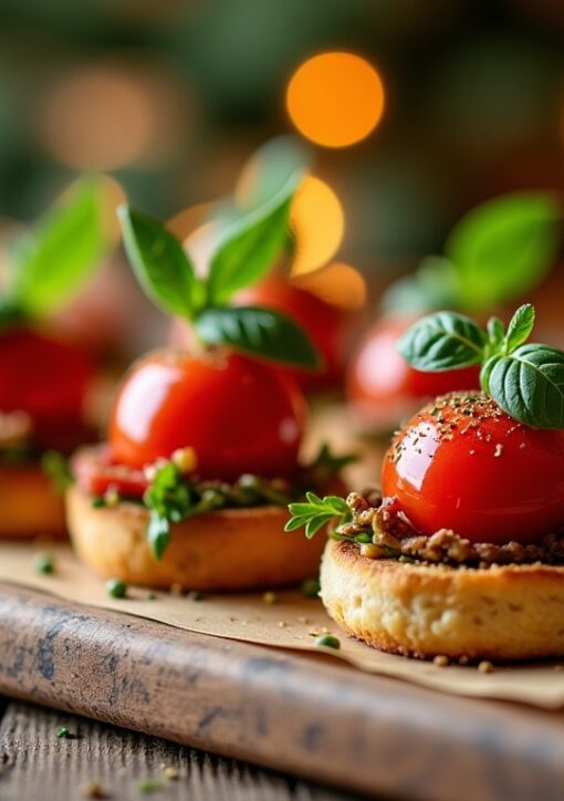 Inspiration pour garnitures festives de mini burgers pour un apéro de Noël réussi