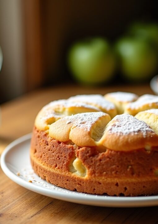 Gâteau moelleux au yaourt, pomme et 2 œufs : la recette facile au pot doseur
