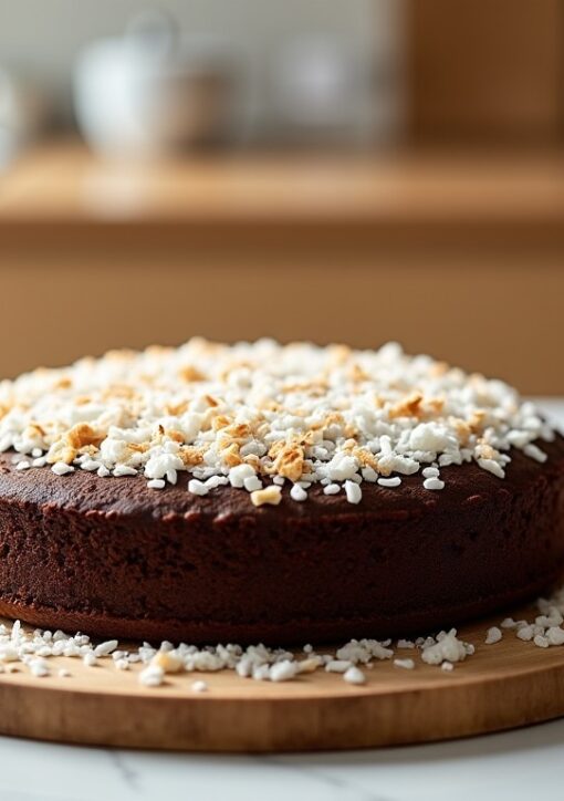 Délicieux gâteau moelleux au chocolat et noix de coco prêt en seulement 10 minutes