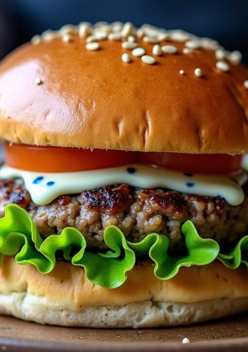 Burger au fromage bleu : une recette gourmande et pleine de caractère