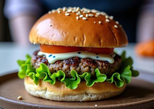 Burger au fromage bleu : une recette gourmande et pleine de caractère
