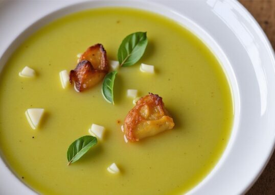 Velouté onctueux de courgette, pomme de terre et Vache qui rit : la recette simple pour régaler 6 convives