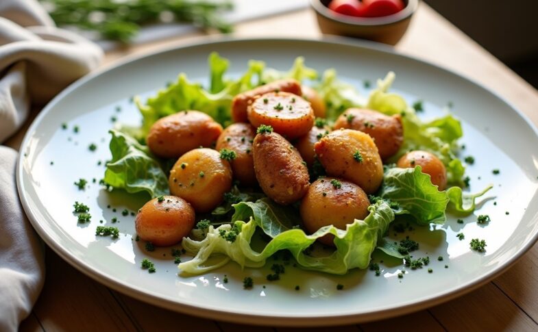 Salade tiède gourmande aux gésiers et pommes de terre : la recette complète pour régaler vos papilles