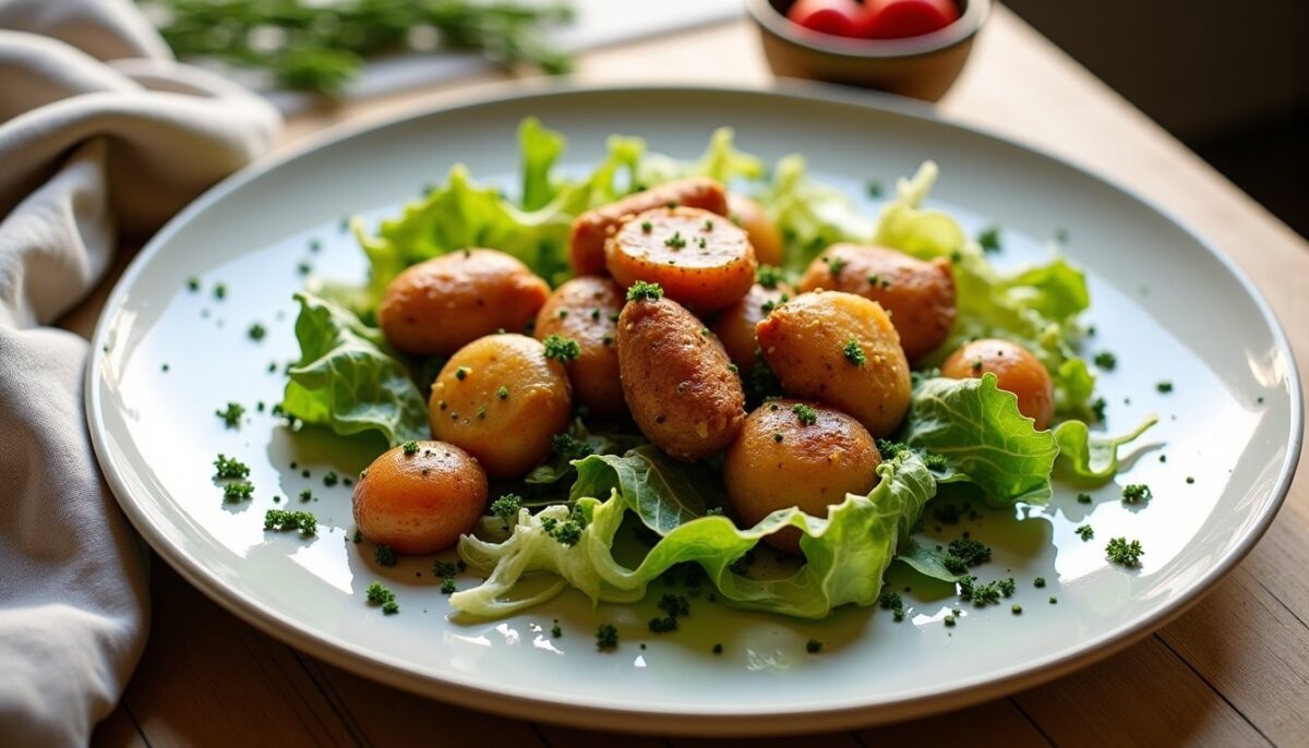 Salade tiède gourmande aux gésiers et pommes de terre : la recette complète pour régaler vos papilles