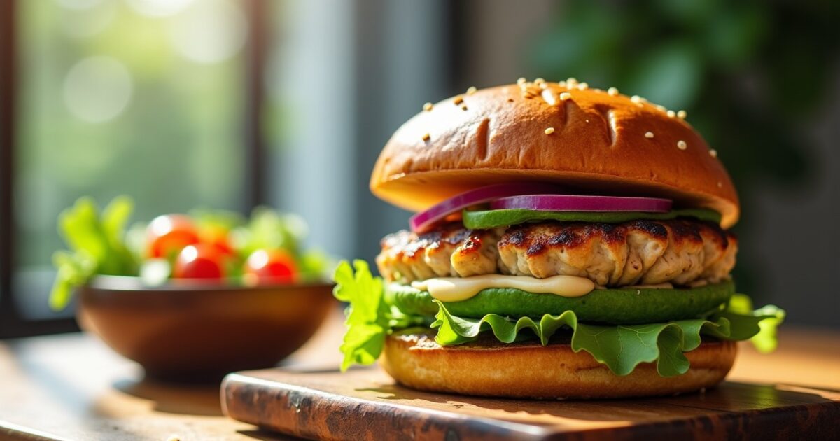 Burger poulet avocat : l'alliance gourmande et saine pour un repas équilibré