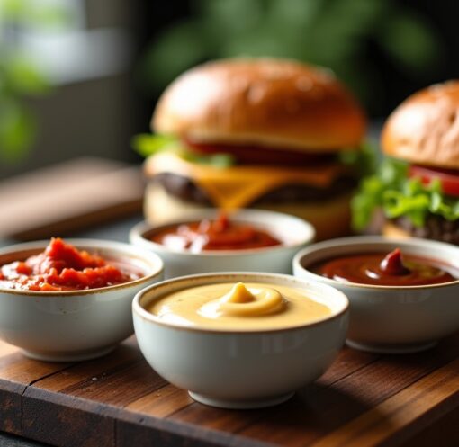 Sauces burger gourmandes : recettes délicieuses pour rehausser vos créations maison