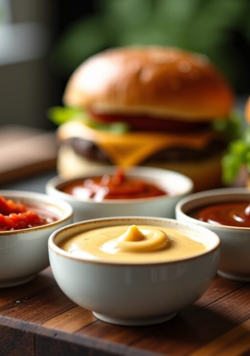Sauces burger gourmandes : recettes délicieuses pour rehausser vos créations maison