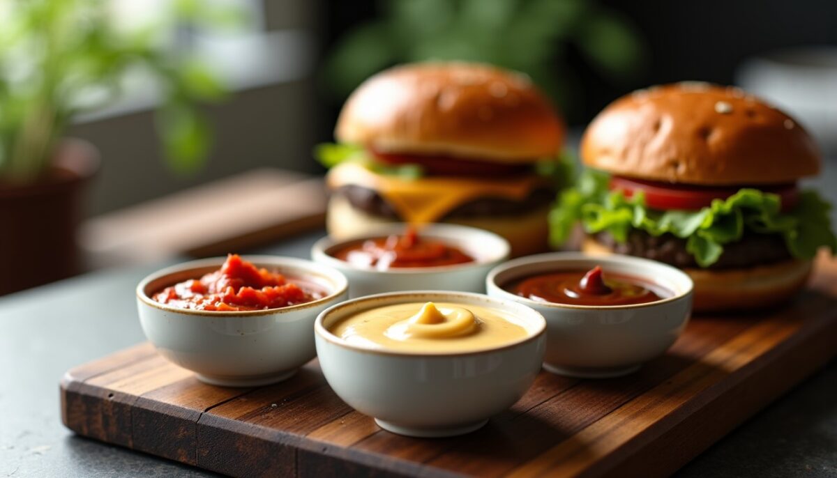 Sauces burger gourmandes : recettes délicieuses pour rehausser vos créations maison