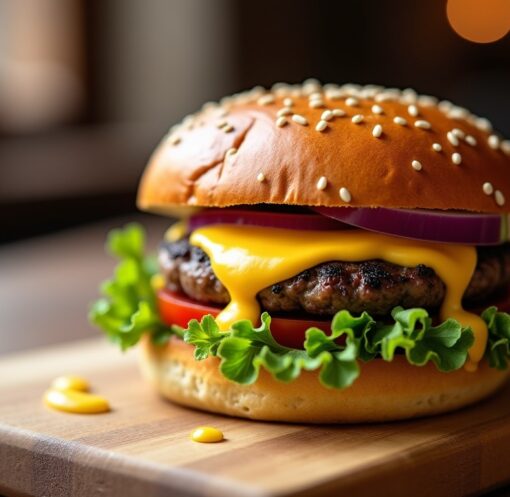 Burger à la raclette et sauce onctueuse : le plaisir gourmand et réconfort assuré