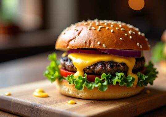 Burger à la raclette et sauce onctueuse : le plaisir gourmand et réconfort assuré