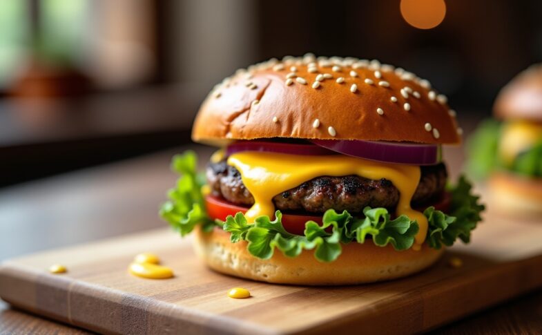 Burger à la raclette et sauce onctueuse : le plaisir gourmand et réconfort assuré