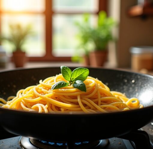 Pâtes à la poêle : guide complet pour une cuisson parfaite sans utiliser de casserole