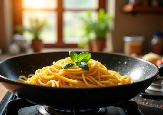 Pâtes à la poêle : guide complet pour une cuisson parfaite sans utiliser de casserole