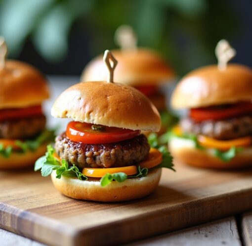 Mini burgers apéritifs au chèvre et miel : une alliance gourmande et raffinée pour vos soirées